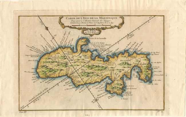 Carte de l' Isle de la Martinique