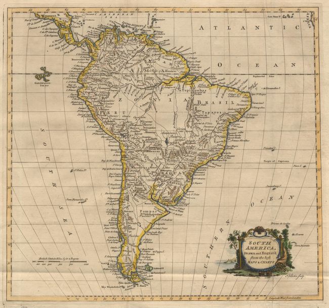 South America, Drawn and Engrav'd from the best Maps & Charts