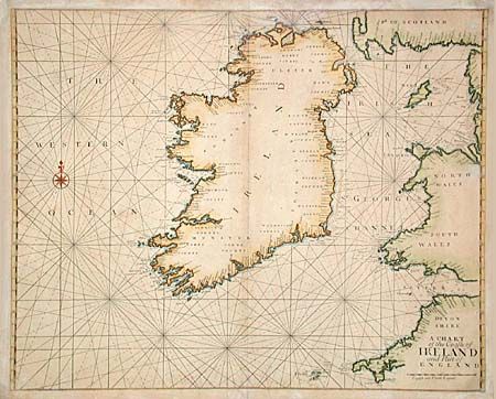 A Chart of the Coasts of Ireland and Part of England