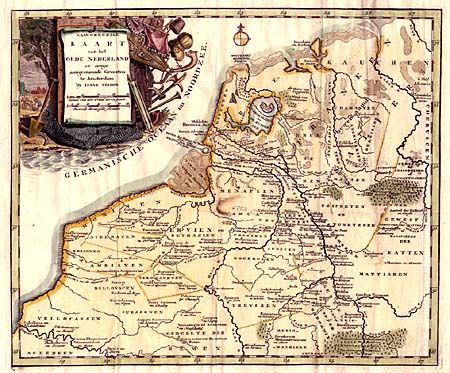 Naauwkeurige Kaart van het Oude Nederland