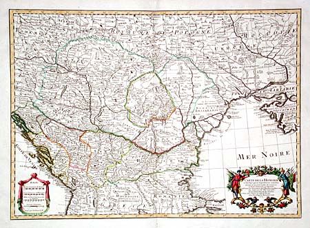 Carte de la Hongrie et des Pays qui en dependoient autrefois