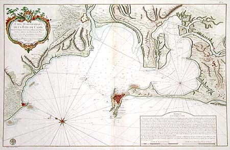 Carte Hydrographique de la Baye de Cadix