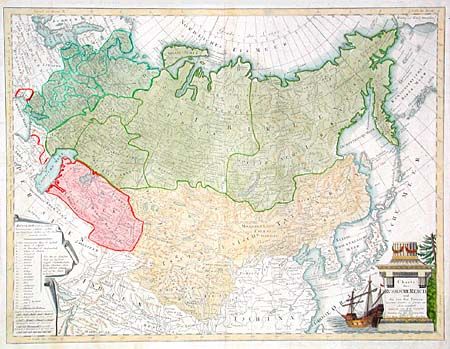 Charte das Russische Reich und die von den Tatarn