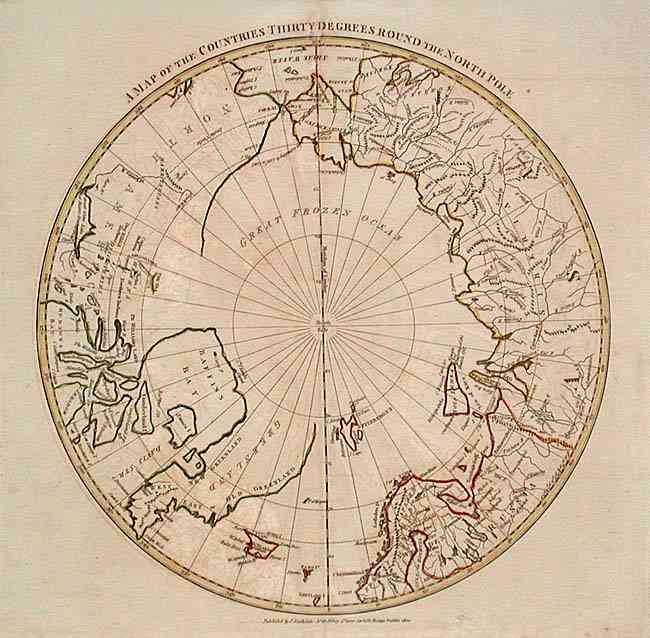 A Map of the Countries Thirty Degrees Round the North Pole