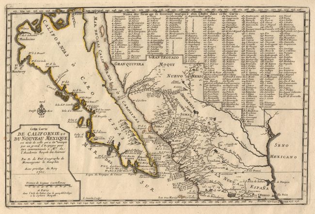 Cette Carte de Californie et du Nouveau Mexique. . .