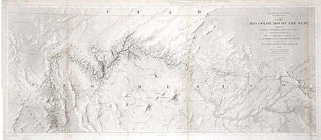 Map No. 2. Rio Colorado of the West explored by 1st. Lieut. Joseph C. Ives, Topl. Engrs