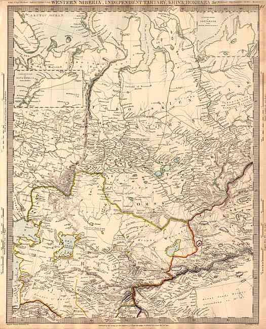 Western Siberia, Independent Tartary, Khiva, Bokhara &c. [together with] Eastern Siberia