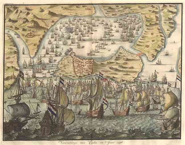 Veroveringe van Cadix, in 't Jaar 1596
