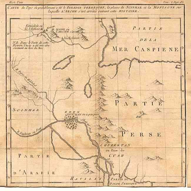 Carte de l ' Assyrie et de la Babylonie suivant cette Histoire [together with] Carte du Pays ou probablement a ete le Paradis Terrestre