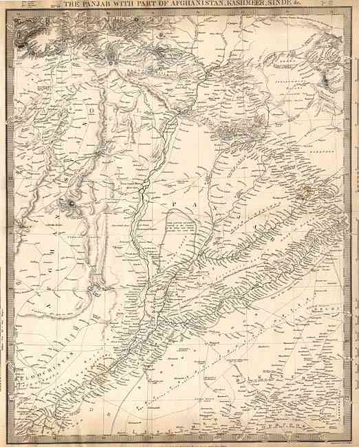 The Panjab with Part of Afghanistan, Kashmeer, Sinde &c.