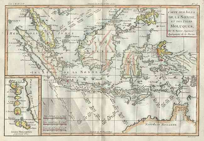 Carte des Isles de la Sonde, et des Isles Moluques.