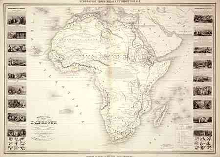 Nouvelle Carte Illustree de l' Afrique. . .