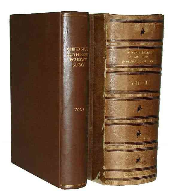 United States & Mexican Boundary Survey - Volumes I & II, Parts I and II