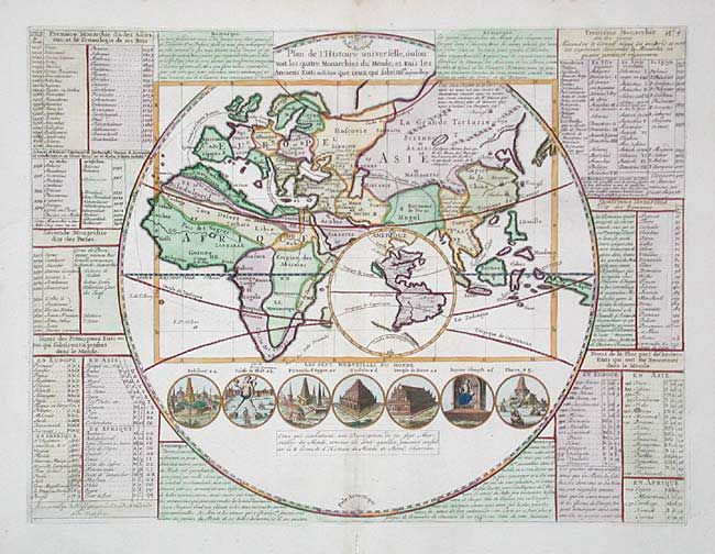 Plan de l' Histoire universelle, oul'on voit les quatre Monarchies du Monde