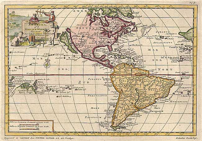 Amerika of de Nieuwe Weerld Aller eerst Door C. Kolumbus