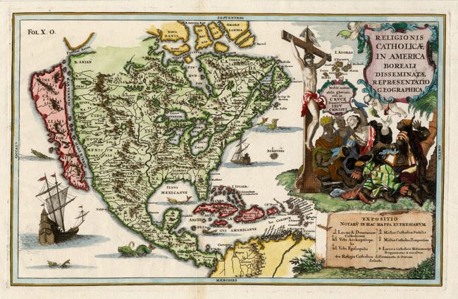 Religionis Catholicae in America Boreali Disseminatae Repraesentatio Geographica