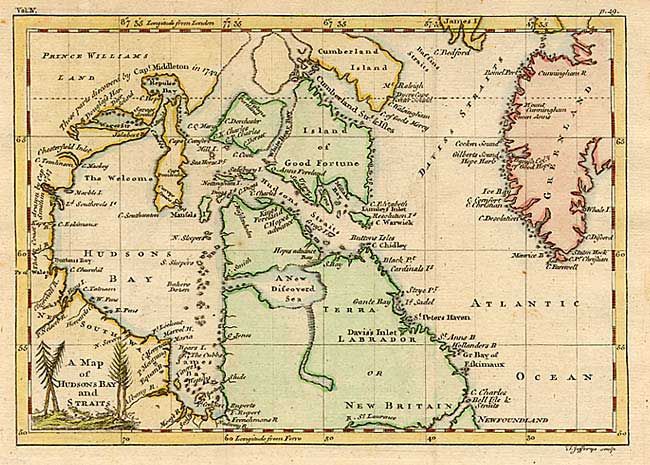 A Map of Hudsons Bay and Straits