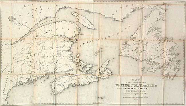 Map of the Eastern Portion of British North America including the Gulf of St. Lawrence, and part of the New England States