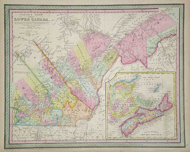 Canada West formerly Upper Canada [together with] Canada East formerly Lower Canada