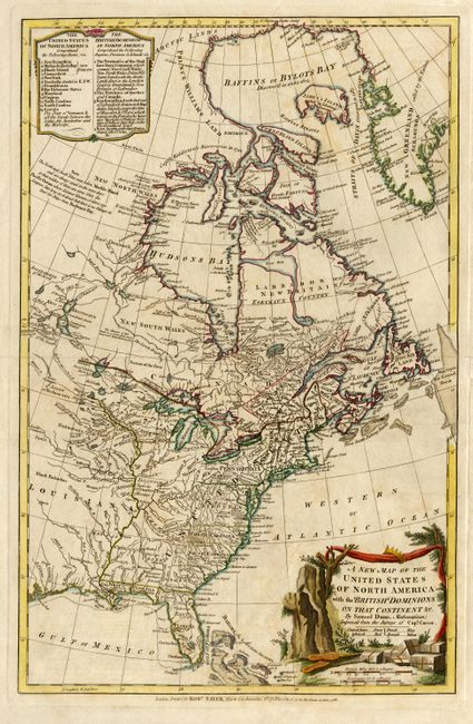 A New Map of the United States of North America with the British Dominions on That Continent &c.