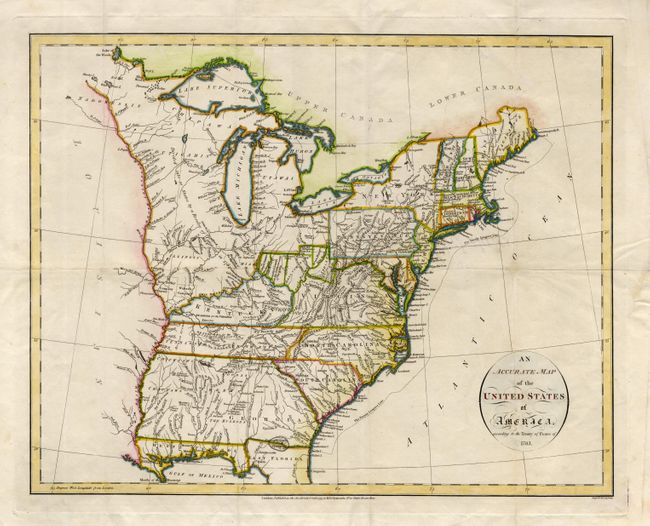An Accurate Map of the United States of America according to the Treaty of Peace of 1783