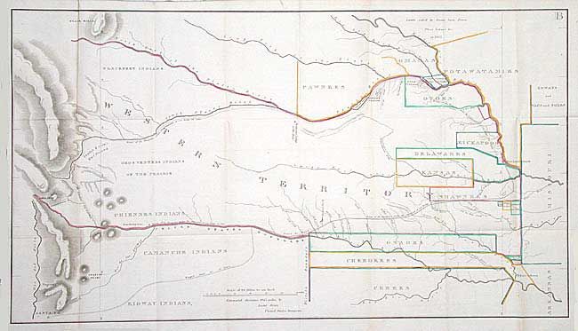 [Route of Col. Dodge's Expedition from Fort Leavenworth to the Rocky Mountains]