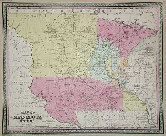 Map of Minnesota Territory