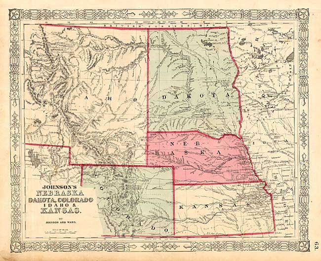 Johnson's Nebraska, Dakota, Colorado, Idaho & Kansas