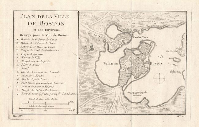 Plan de la Ville De Boston et ses Environs