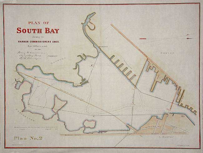 Plan of South Bay showing the Harbor Commissioners Lines