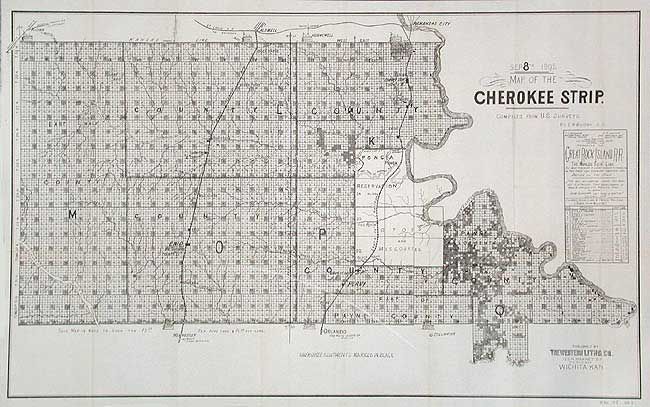 Map of the Cherokee Strip
