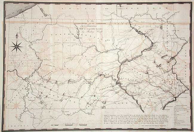[A Map of Pennsylvania, and the Parts connected therewith, relating to the Roads and Inland Navigation]