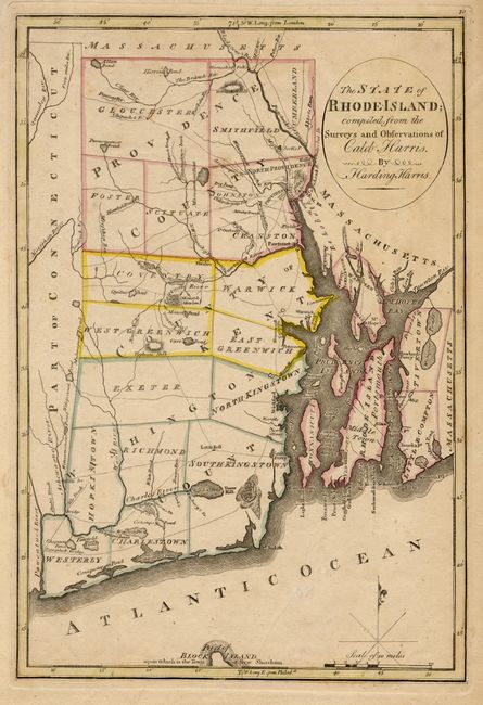 The State of Rhode-Island; compiled from the Surveys and Observations of Caleb Harris by Harding Harris