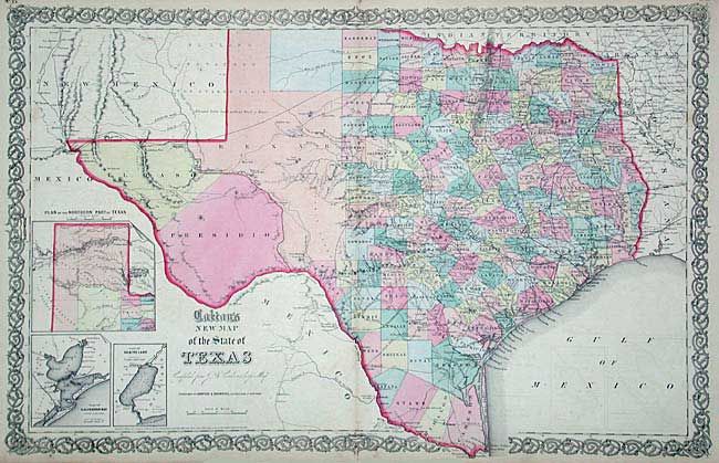 New Map of the State of Texas Compiled from J. de Cordova's large Map