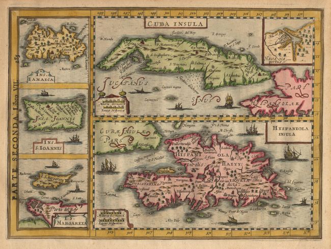 Cuba Insula [on sheet with] Hispaniola Insula [and] Ins. Jamaica [and] Ins. S. Joannis [and] I.S. Margareta