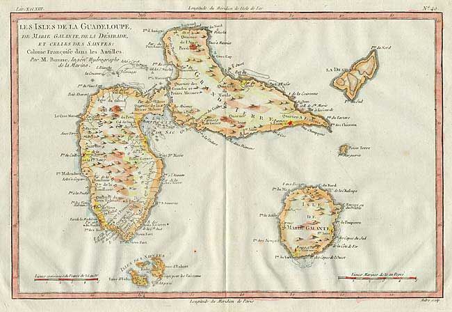 Les Isles de la Guadeloupe, de Marie Galante, de la Desirade, et Celles des Saintes: Colonie Francoise dans les Antilles