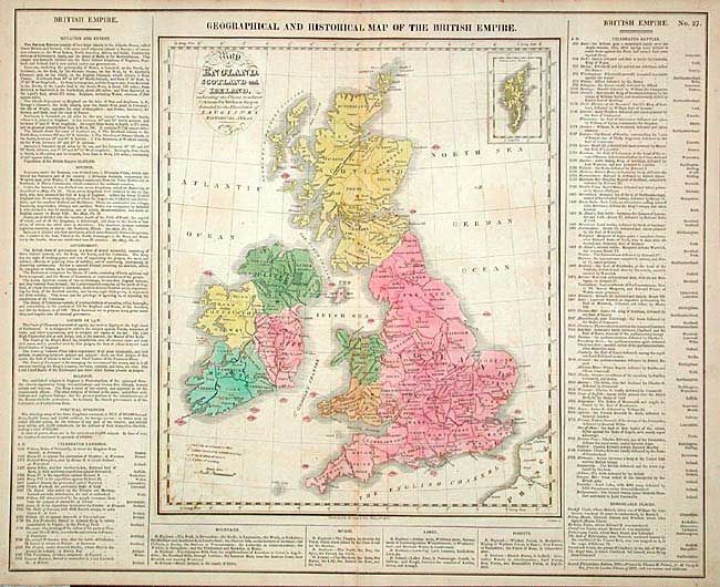 Geographical, Statistical, and Historical Map of the British Empire