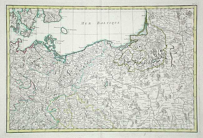 Carte de l' Empire d' Allemagne avec les Etats de Boheme. Dressee