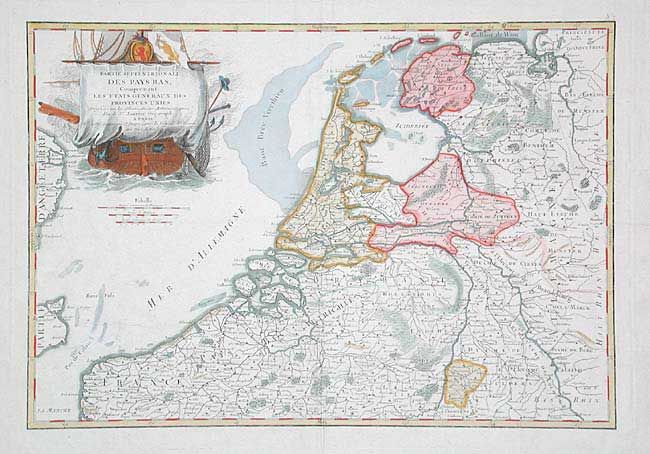 Partie Septentrionale des Pays Bas, Comprenant les Etats Generaux des Provinces Unies