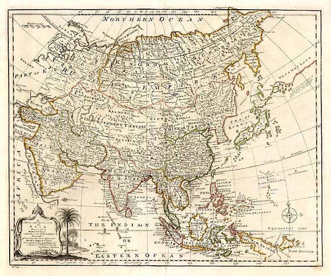 A New & Accurate Map of Asia Drawn from Actual Surveys and otherwise Collected from Journal; assisted by the Most approved Modern Maps & Charts