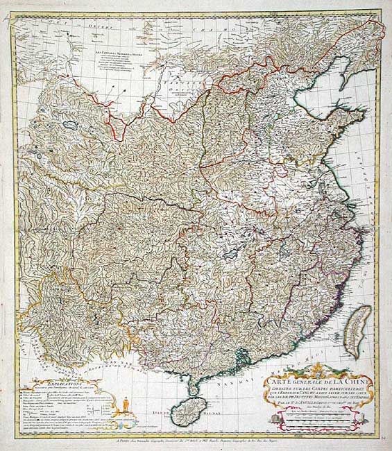 Carte Generale de la Chine Dressee sur les Cartes Particulieres Que l' Empereur Chang-Hi a fait lever sur les lieux