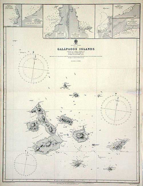 Pacific Ocean Galapagos Islands Surveyed by Captain Fitzroy, R.N. and the Officers of H.M.S. Beagle