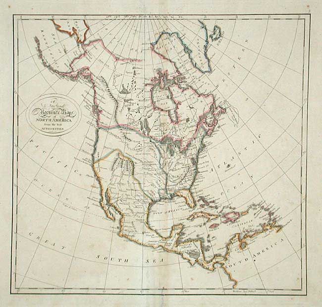 A New and Accurate Map of North America from the best Authorities