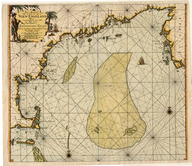 Pas-kaart Vande Zee Kusten inde Boght van Niew Engeland Tusschen de Staaten Hoek en C. de Sable