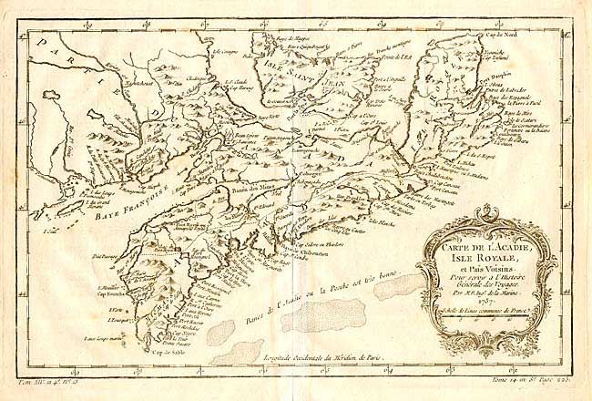 Carte de l' Acadie, Isle Royale
