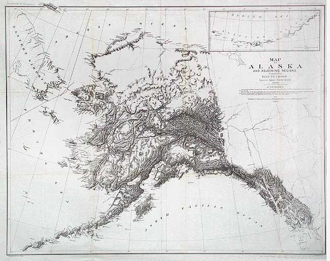 Map of Alaska and Adjoining Regions.  Compiled by I. Petroff, Special Agent, Tenth Census