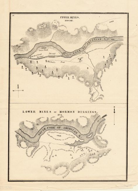 Upper Mines Nos 1 & 8 [on sheet with] Lower Mines or Mormon Diggings No. 3.