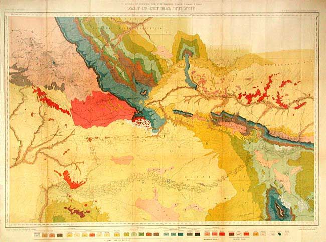 U.S. Geological and Geographical Survey of the Territories,Part of Central Wyoming