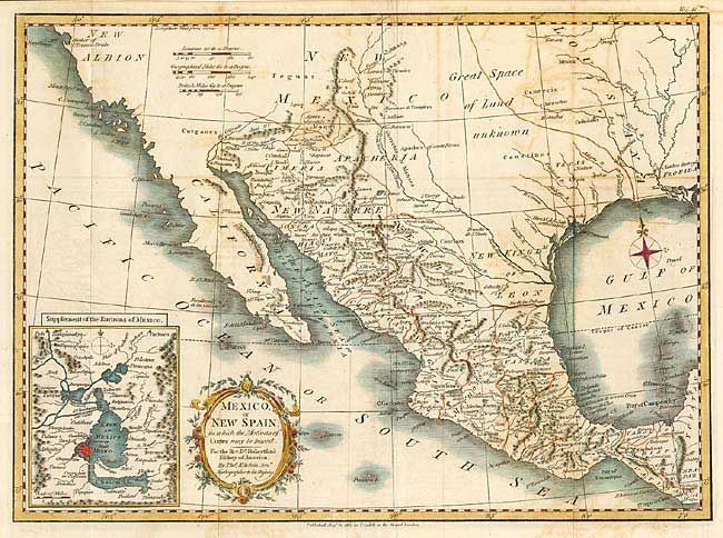 Mexico or New Spain in which the Motions of Cortes may be traced