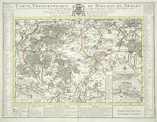 Carte Topographique du Diocese de Senlis